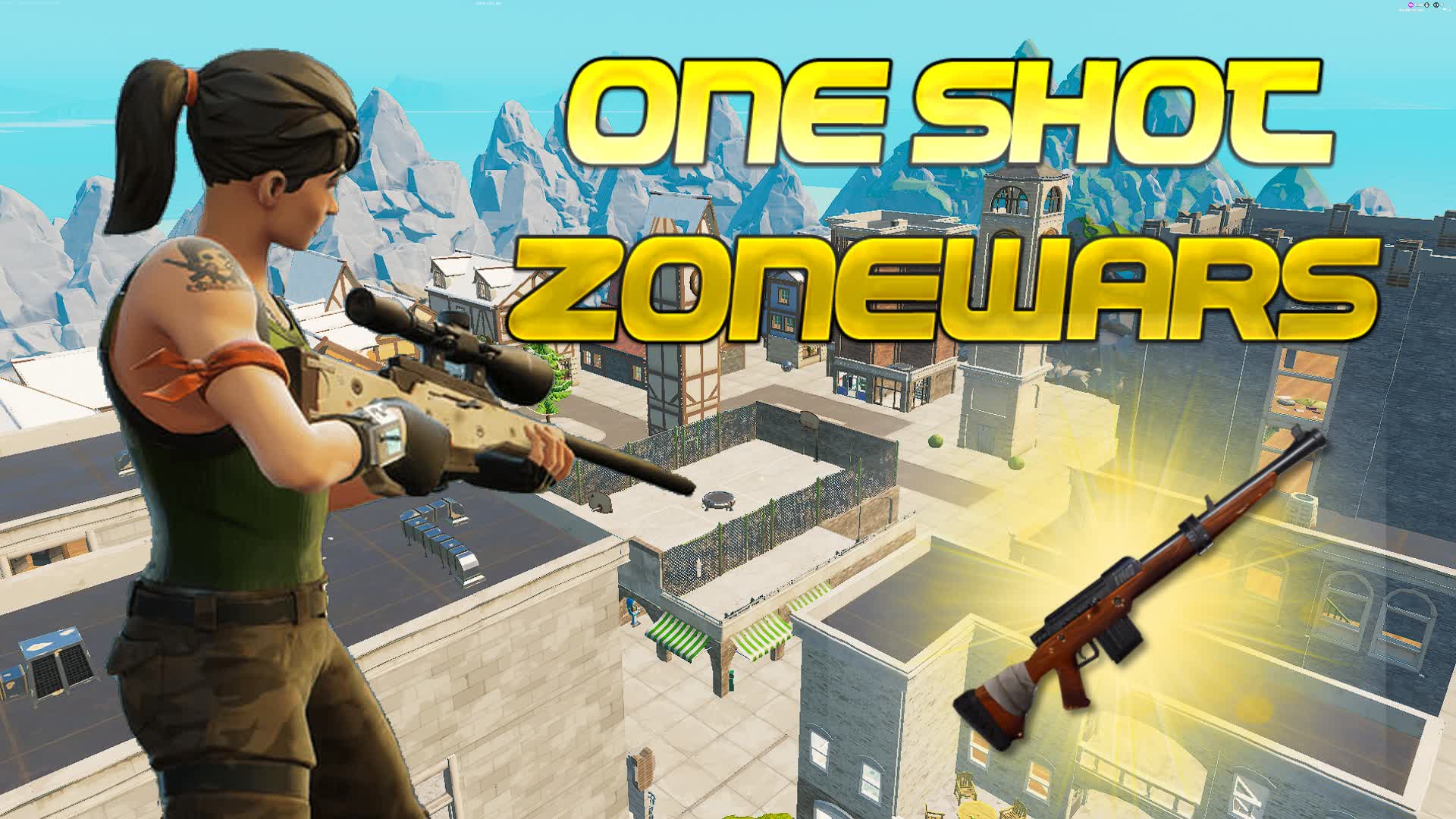 ⭐ONE SHOT ZONEWARS🎯 — Fortnite Creative map