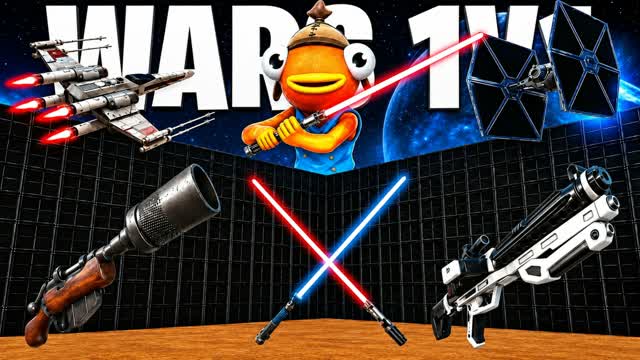 EXOTIC STAR WARS 1V1 ALL GUNS & CARS — Fortnite Creative map