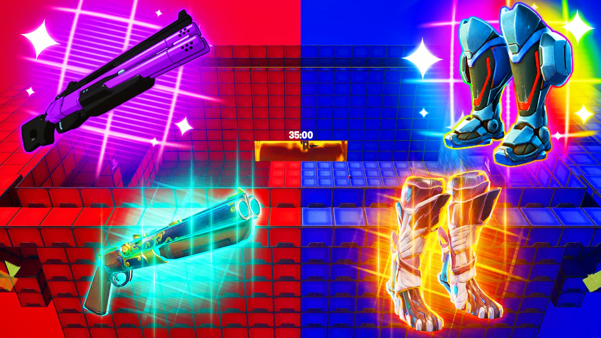 RVB HOOD🔴🔵 — Fortnite Creative map