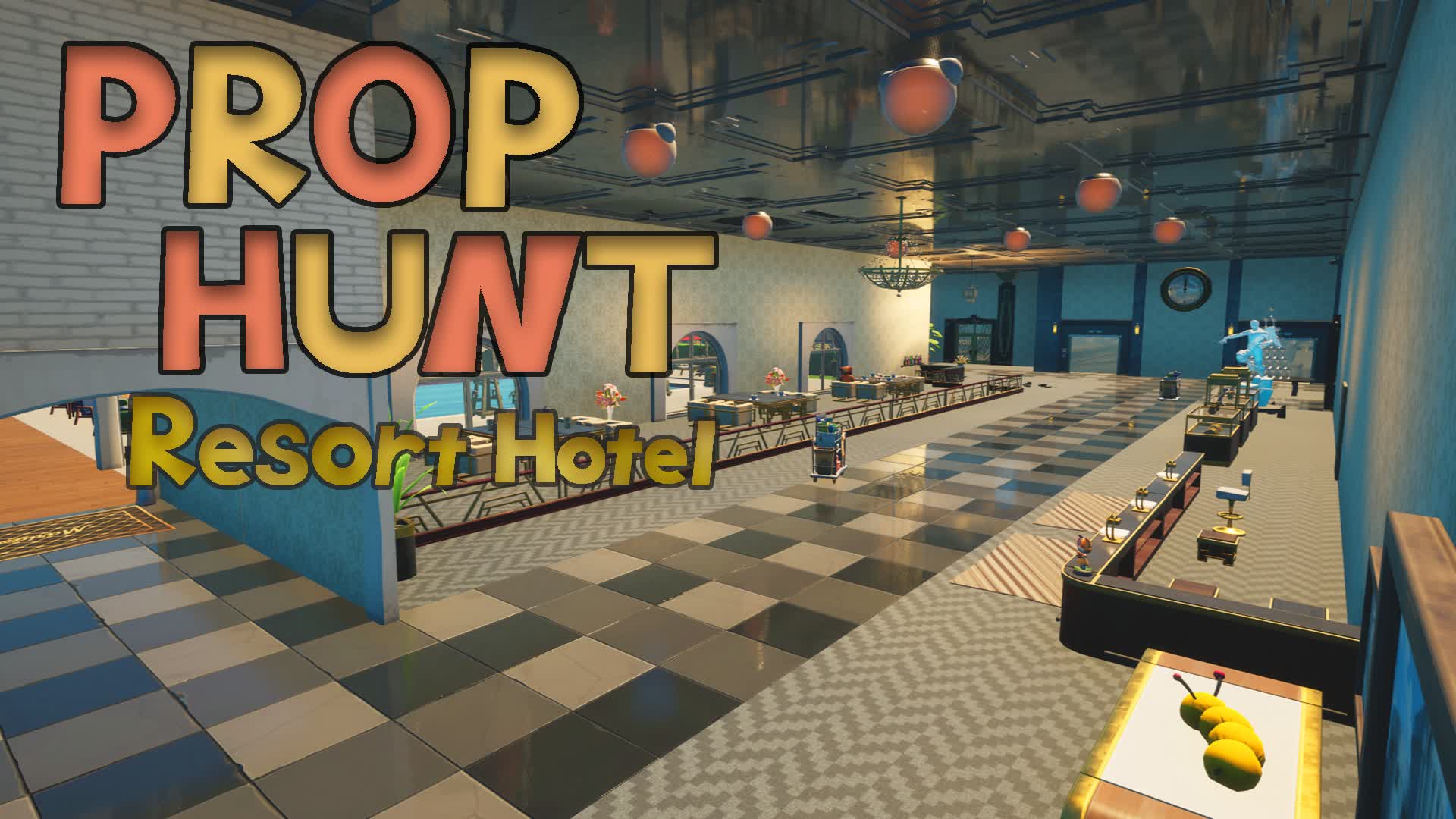 Resort Hotel Prop hunt UEFN — Fortnite Creative map