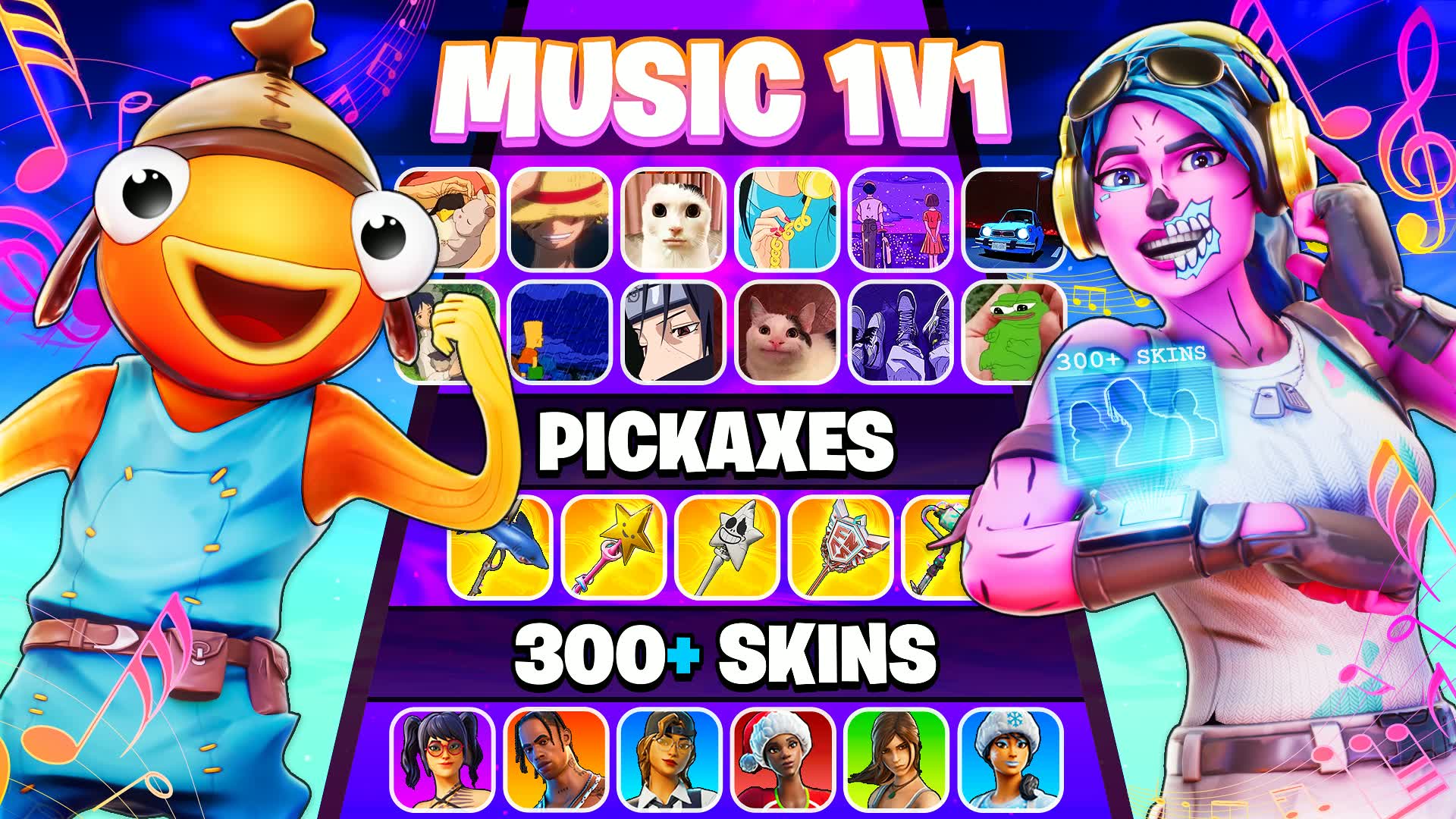 Skins Music 1v1 β Fortnite Creative map