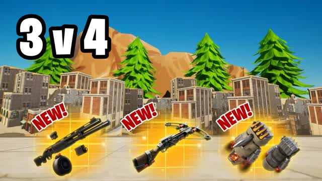 β 3V4 TILTED CLUTCH ZONE WARS π― β Fortnite Creative map