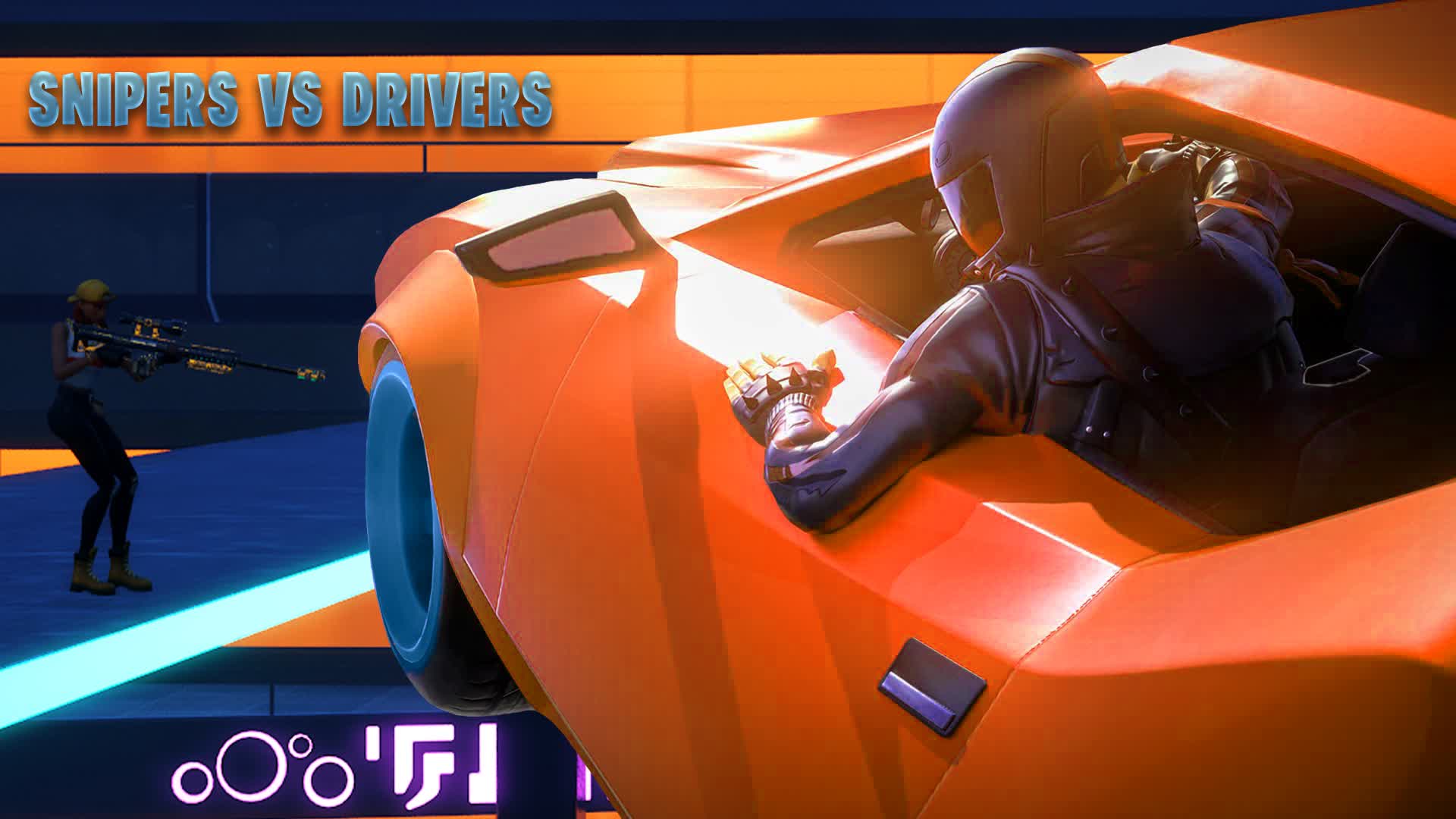 SNIPERS VS DRIVERS — Fortnite Creative map