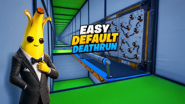 Easy White and Green Default Deathrun — Fortnite Creative map
