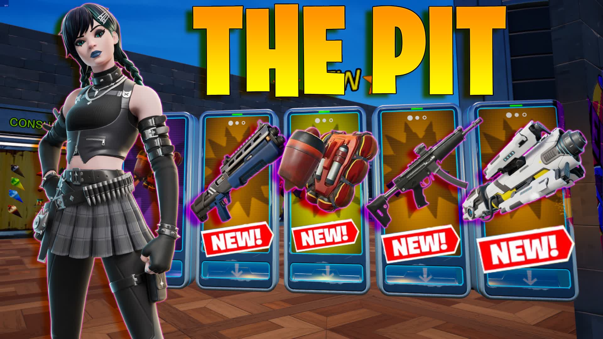 🔥NEW WEAPONS🔥THE PIT - FREE FOR ALL — Fortnite Creative map
