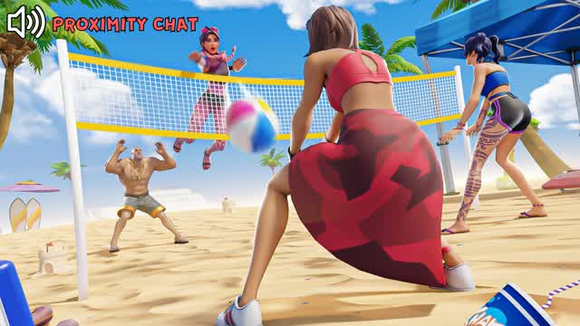 PARTY SUMMER ROLEPLAY - CHAT PROXIMITY β Fortnite Creative map