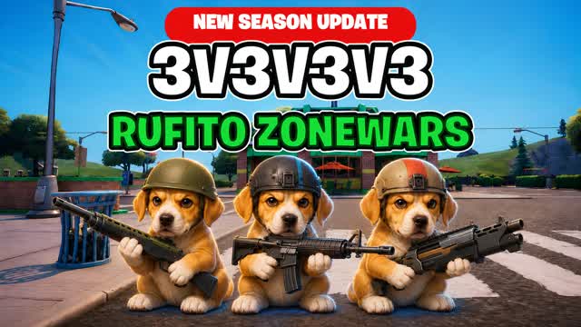 RUFITO ZONEWARS💜 3v3v3v3🎯 — Fortnite Creative map