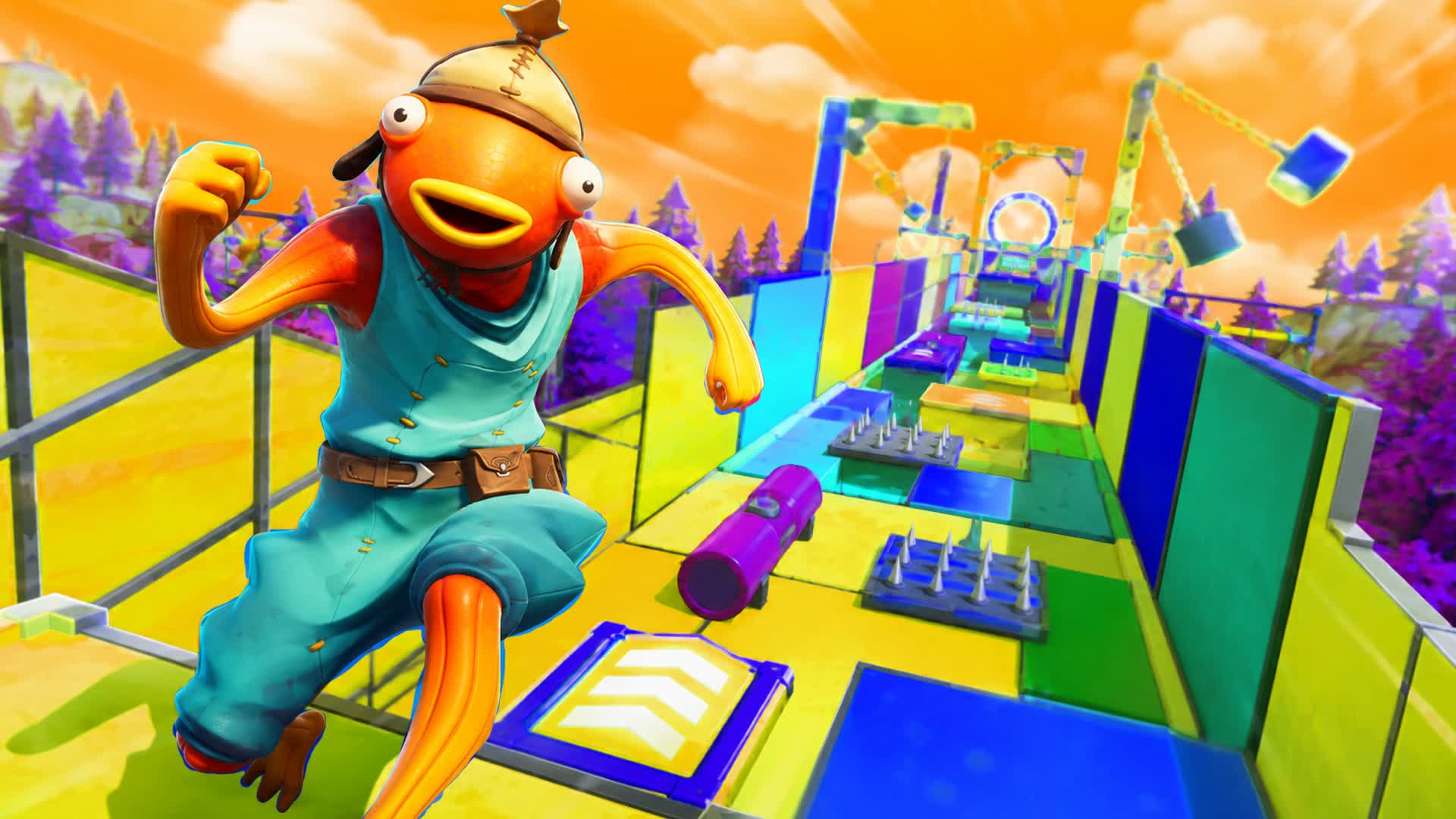 ULTIMATE EASY LEVELS PARKOUR — Fortnite Creative map