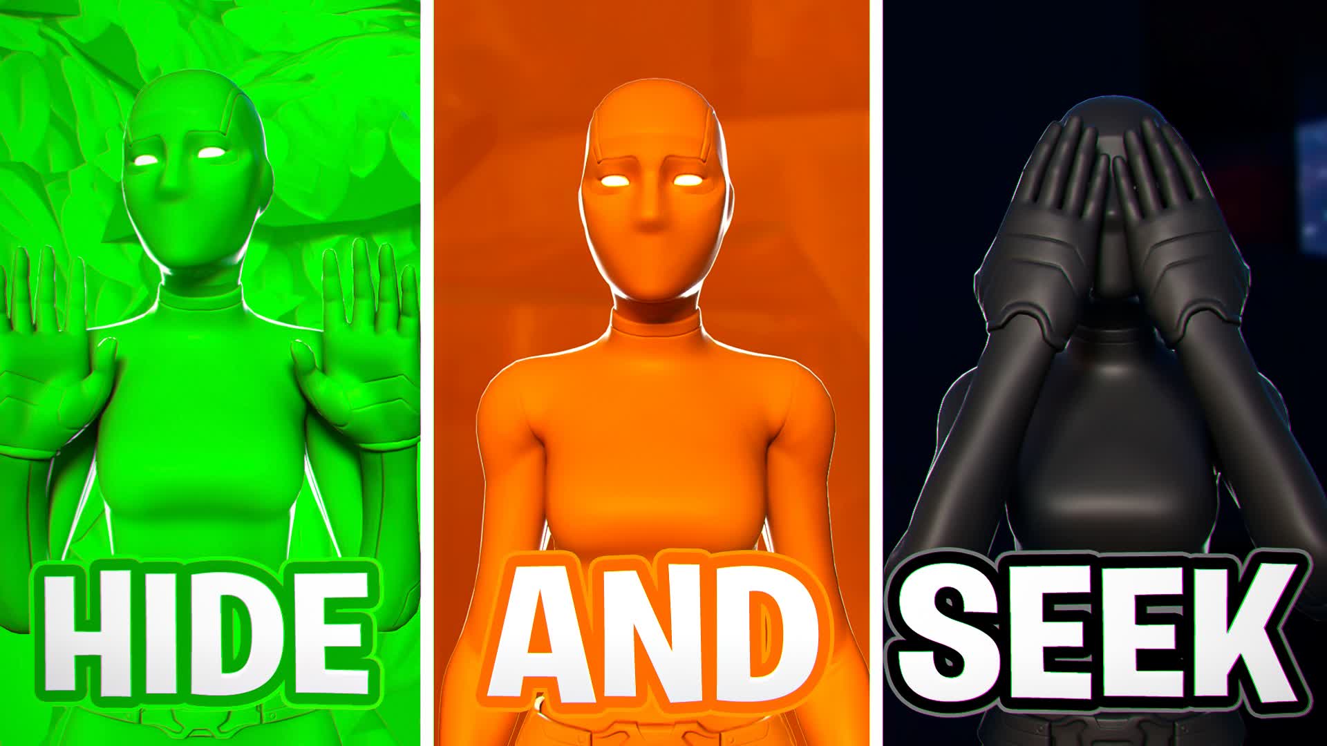 ๐ RGB HIDE AND SEEK โญ๏ธ SUPERPOWERS! โ Fortnite Creative map