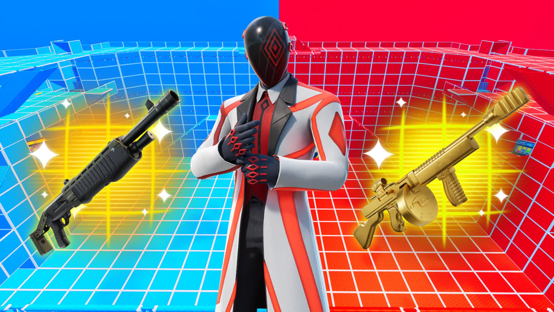 RED vs BLU BASE INVASION — Fortnite Creative map