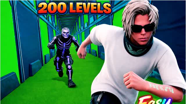 ⚔️DEFEULT PARKOUR 200 LEVELS⚔️ — Fortnite Creative map
