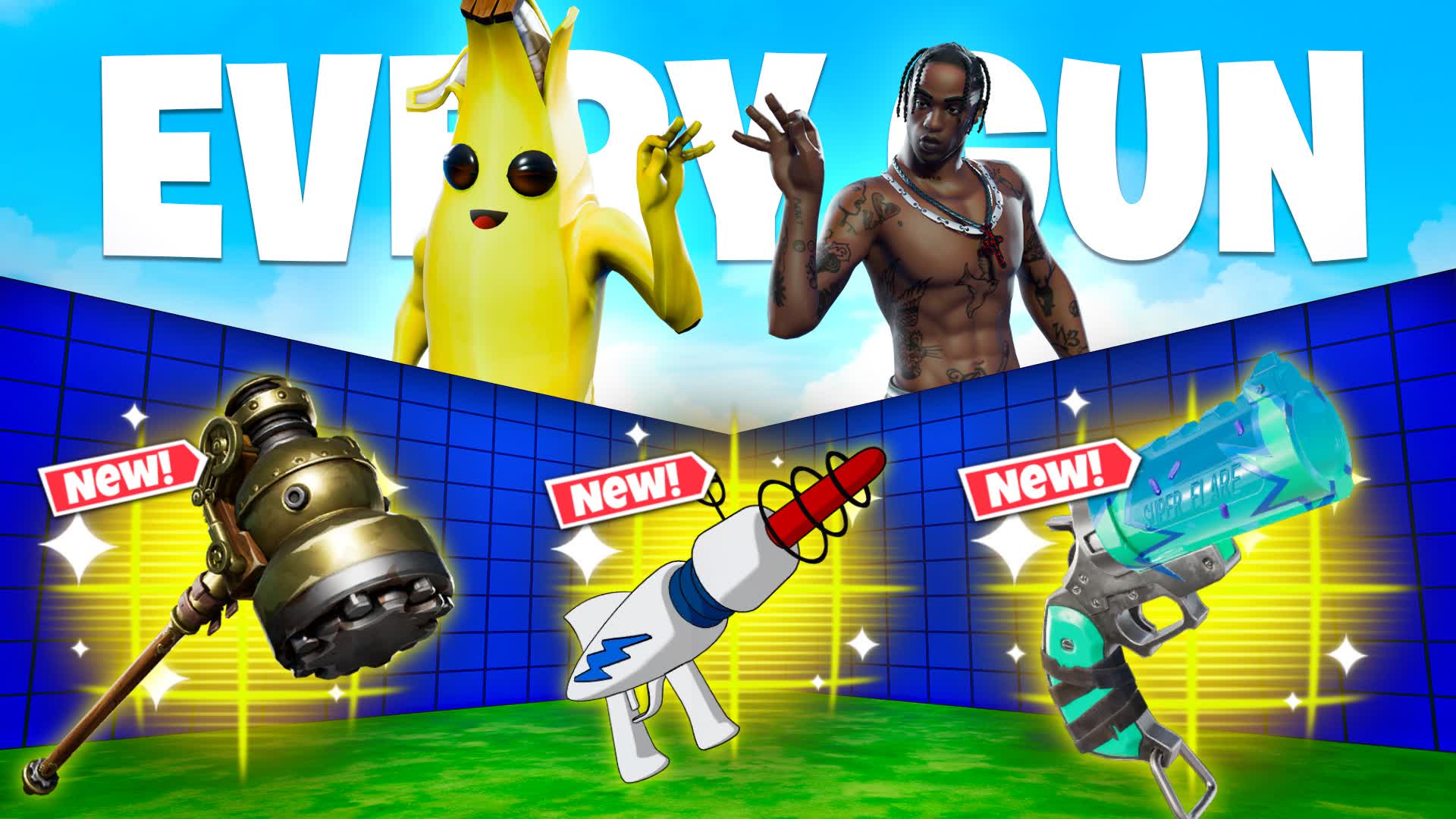 EXTREME 1V1 EVERY GUN — Fortnite Creative map