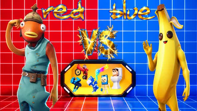 RED vs BLUE: TOY BOX WARS โ Fortnite Creative map