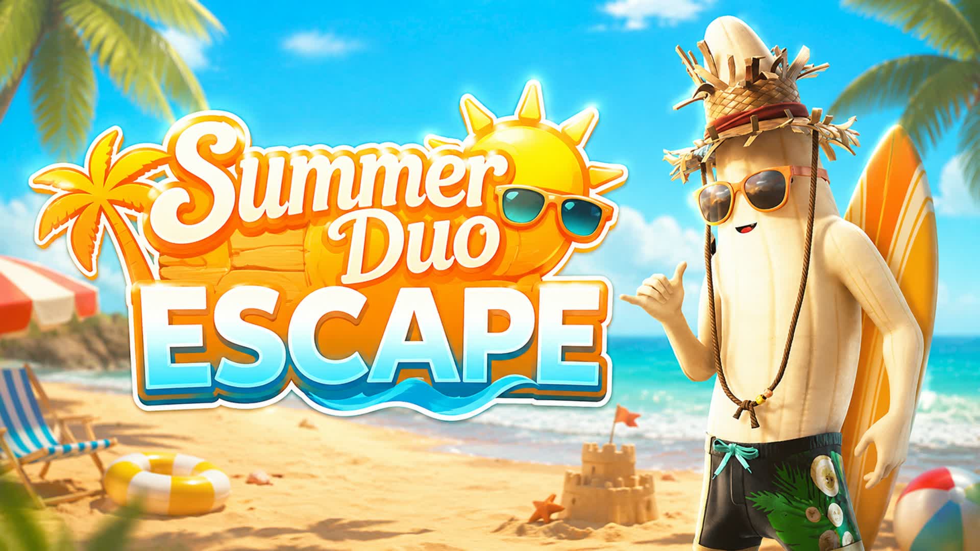 Summer Duo Escape Room β β Fortnite Creative map
