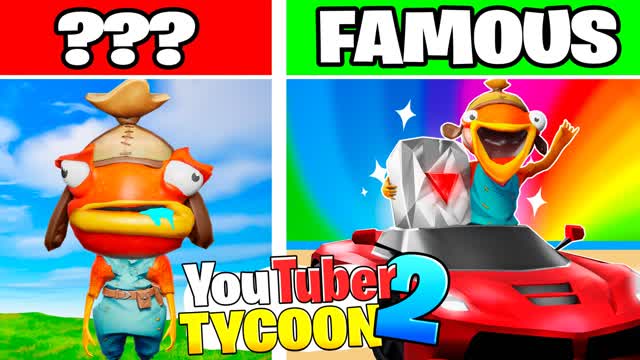 YOUTUBER TYCOON 2 π΄ CITY β Fortnite Creative map