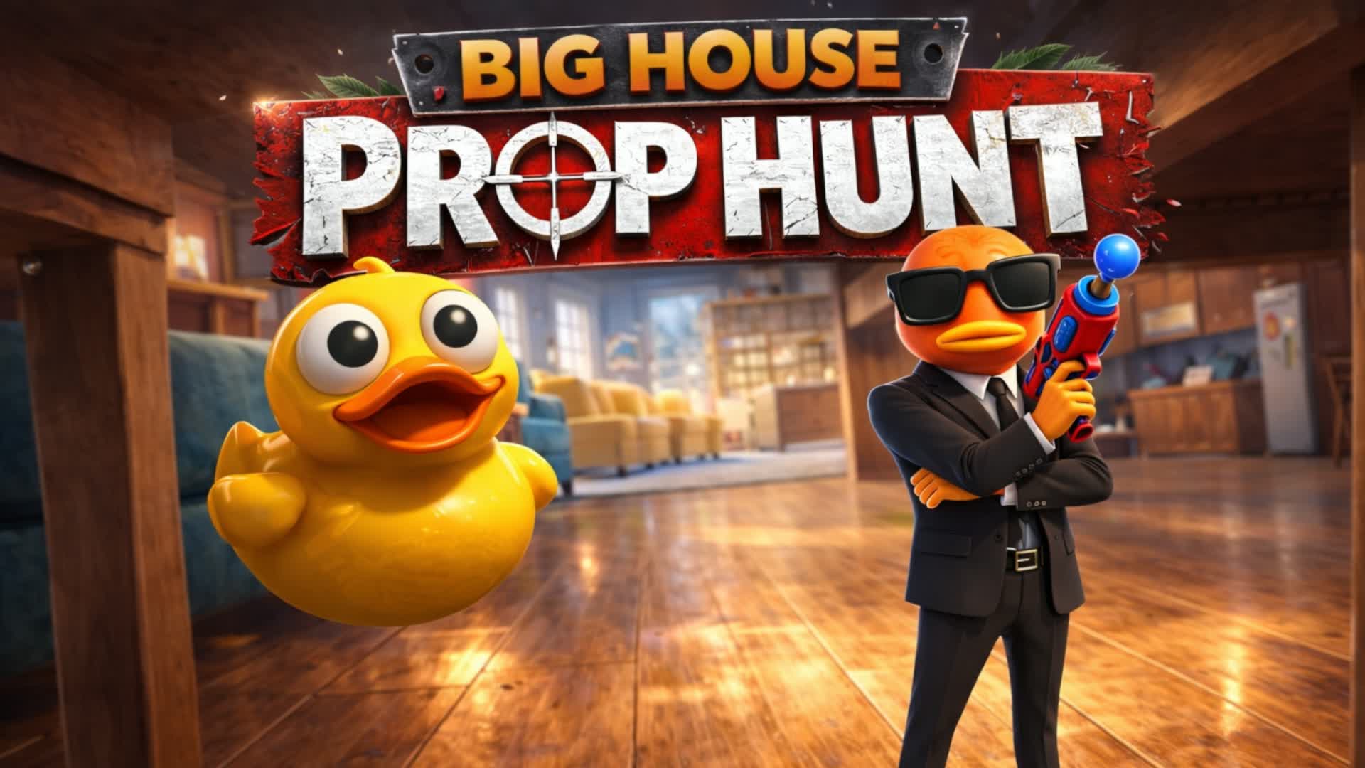 Big House Prop Hunt — Fortnite Creative map