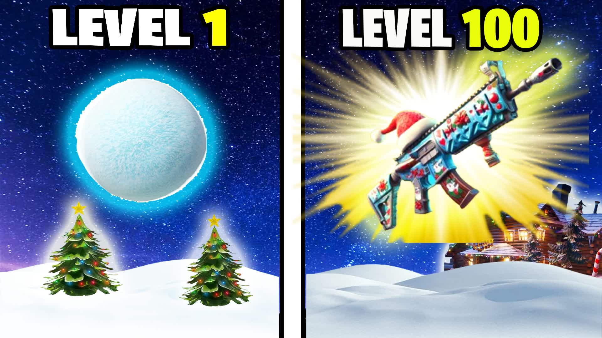Winterfest Gun Game (One Shot) — Fortnite Creative map