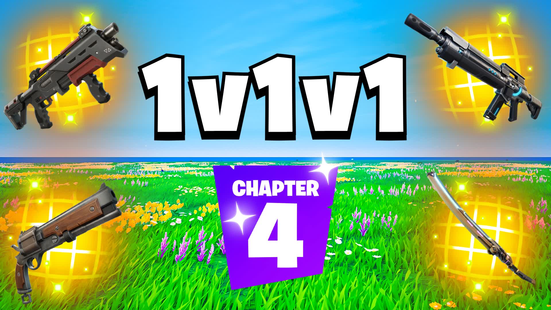 1V1V1 CH4 1V1 REALISTICS FREE FOR ALL β Fortnite Creative map