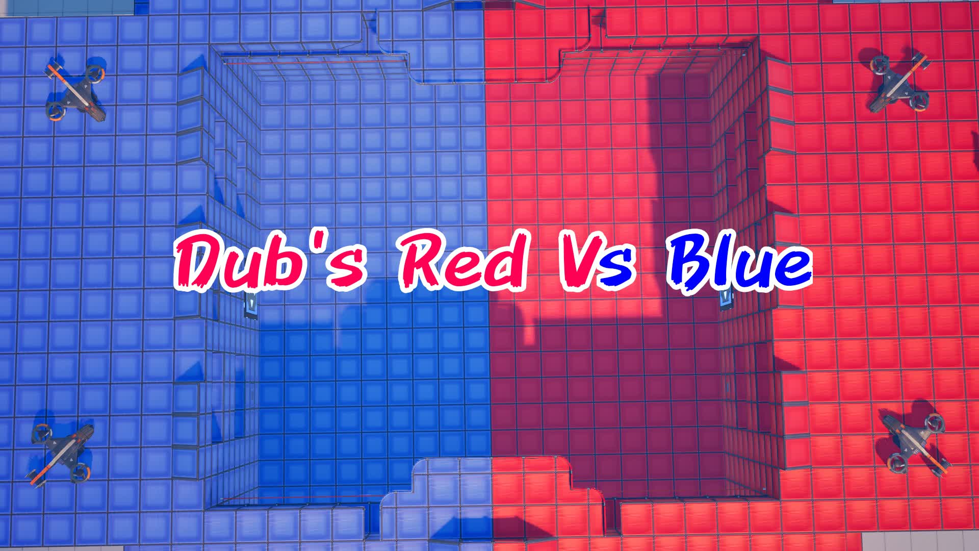 Dub's Red Vs Blue BUILDS — Fortnite Creative map