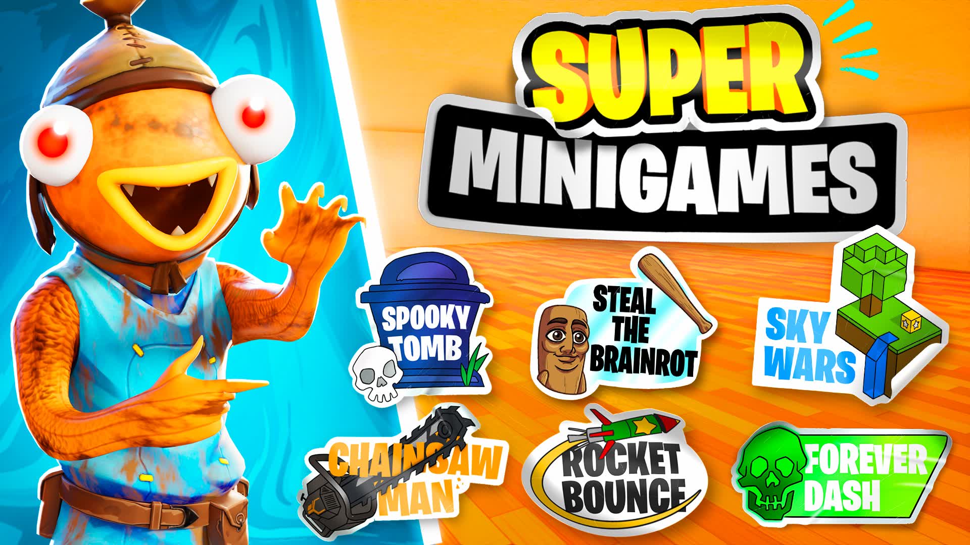 SUPER MINIGAMES π― MEME MINIGAME π β Fortnite Creative map
