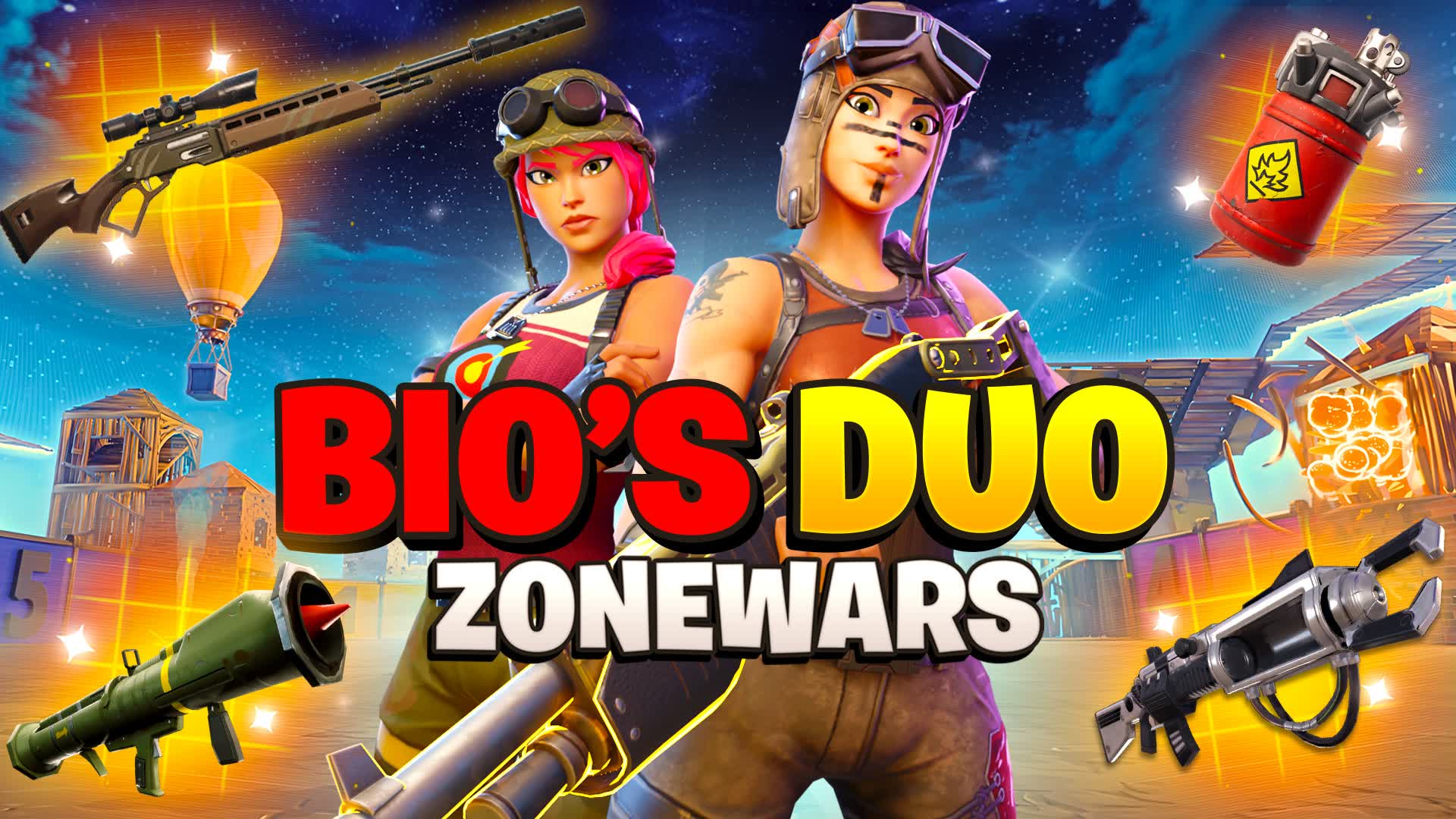 💙BIOS DUO - ZONE WARS🌀 — Fortnite Creative map