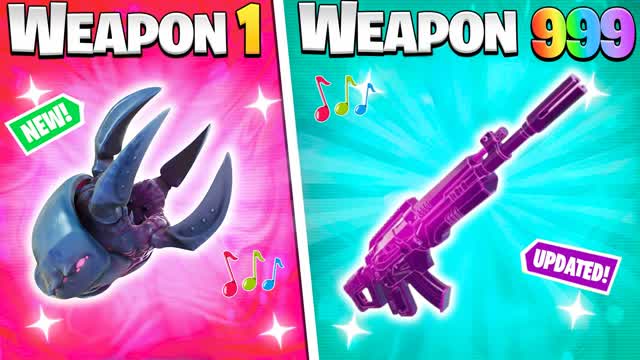SUPER GUN GAME 🔫 SUMMER MUSIC PARTY 🎵 — Fortnite Creative map