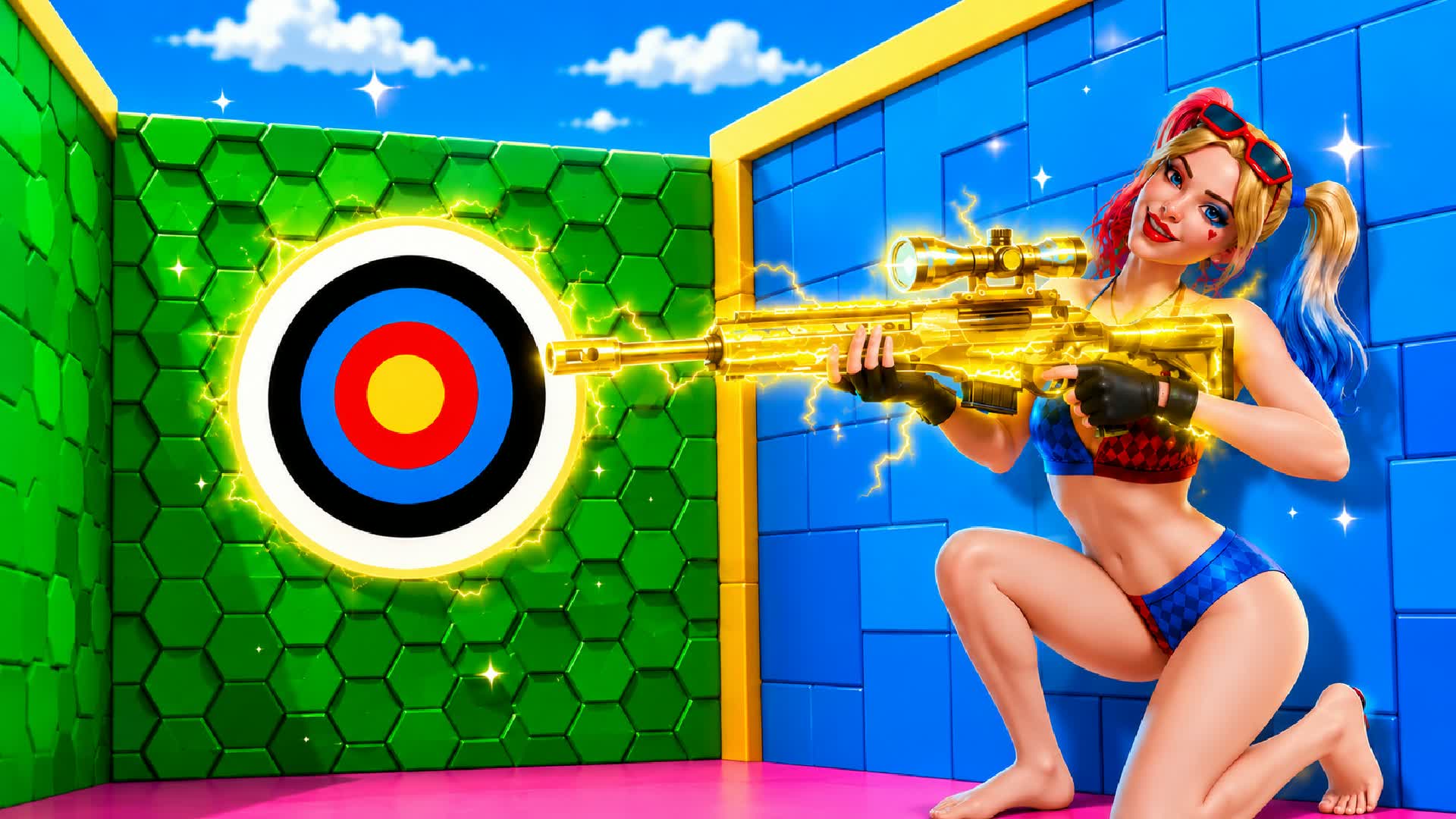EASY TRICKSHOT PARKOUR ARG1SPG3 — Fortnite Creative map