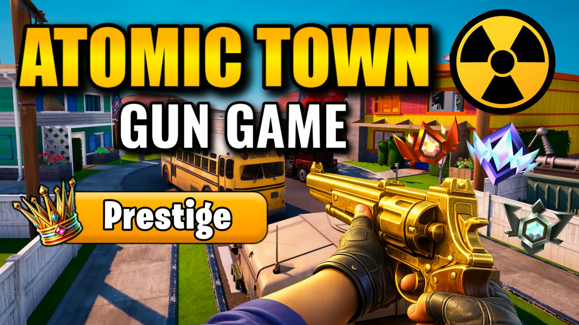ATOMIC TOWN π« GUN GAME β Fortnite Creative map