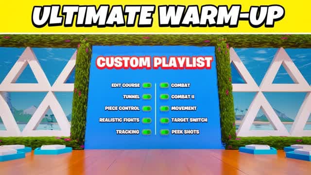🎯 Chapter 7 WARM-UP (Aim, Edit, Piece) — Fortnite Creative map