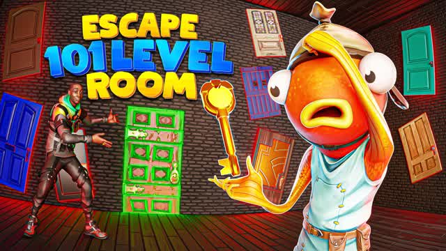 101 LEVEL ESCAPE ROOM — Fortnite Creative map
