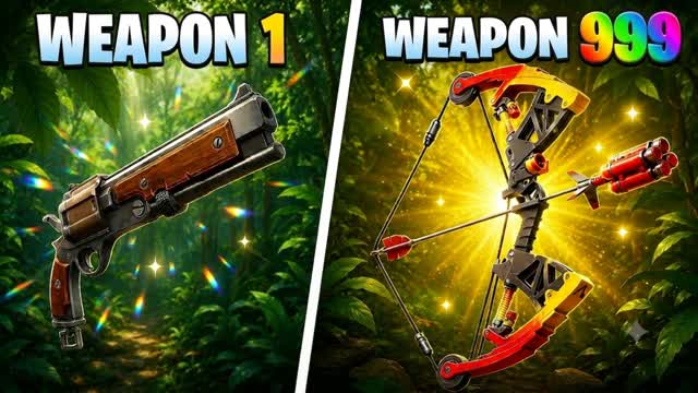 πΏ GUN GAME π« JUNGLE ONE SHOT β Fortnite Creative map