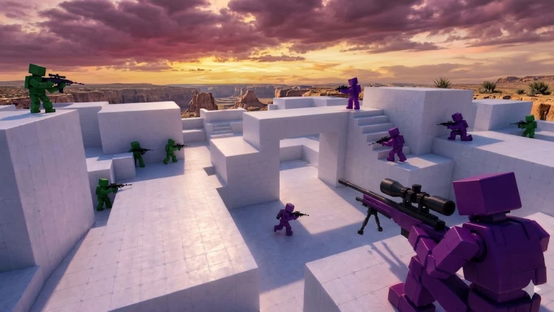 CHILL RED VS BLUE๐ด ๐ต โ Fortnite Creative map