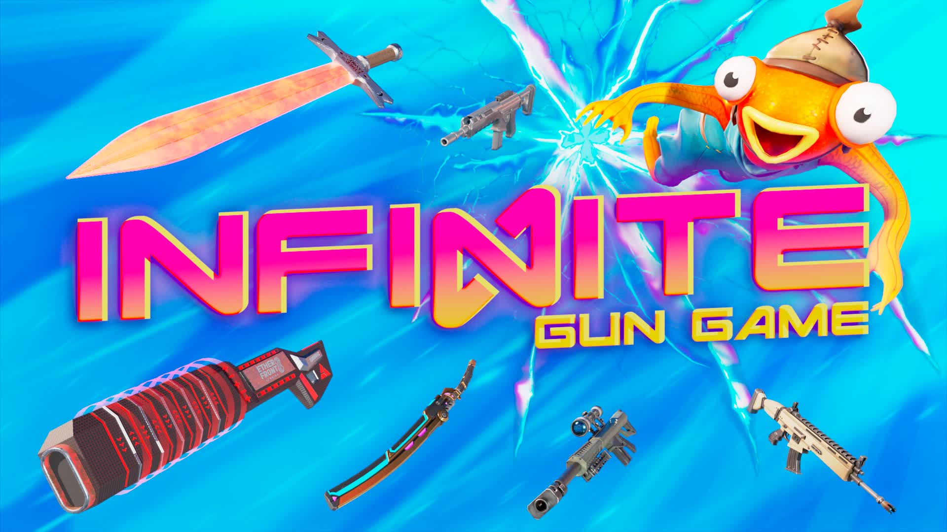 π« THE INFINITE GUN GAME β Fortnite Creative map