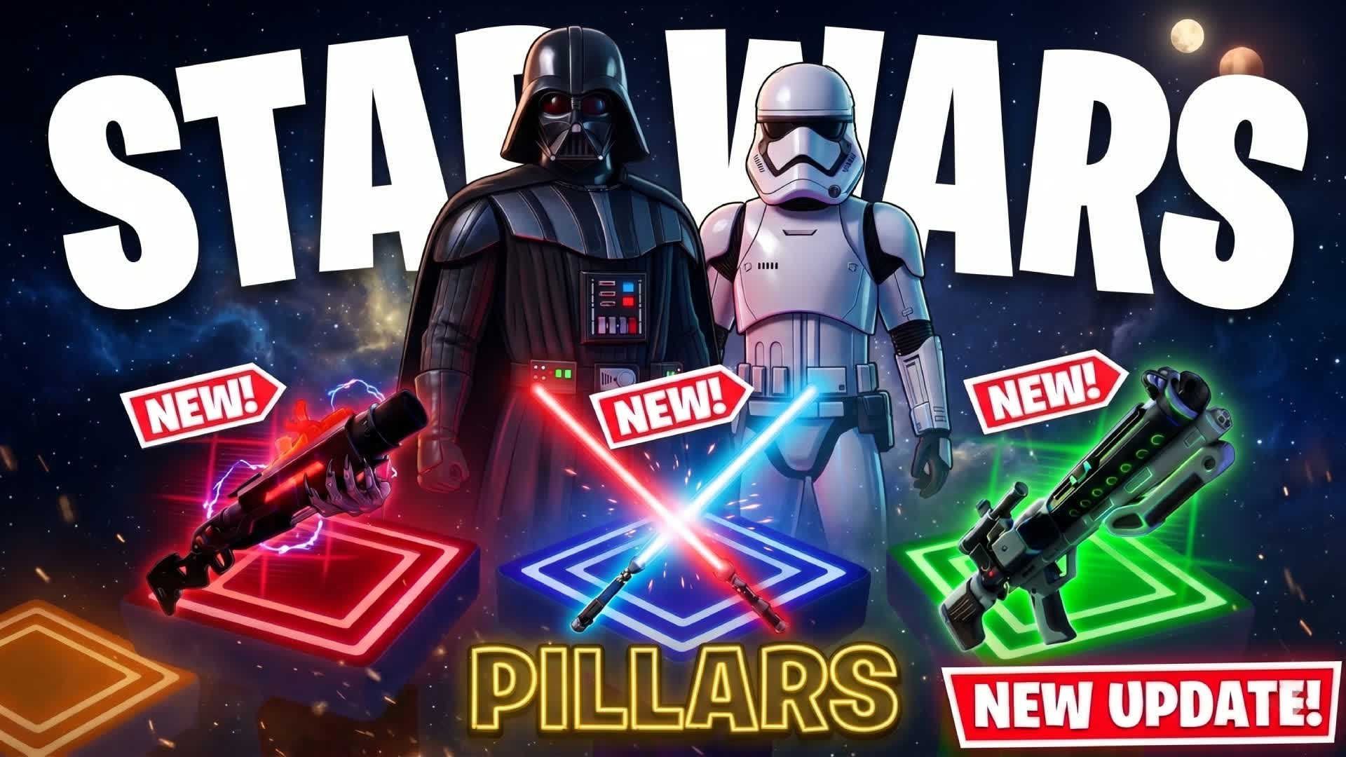 SUPER STARWARS PILLARS β Fortnite Creative map