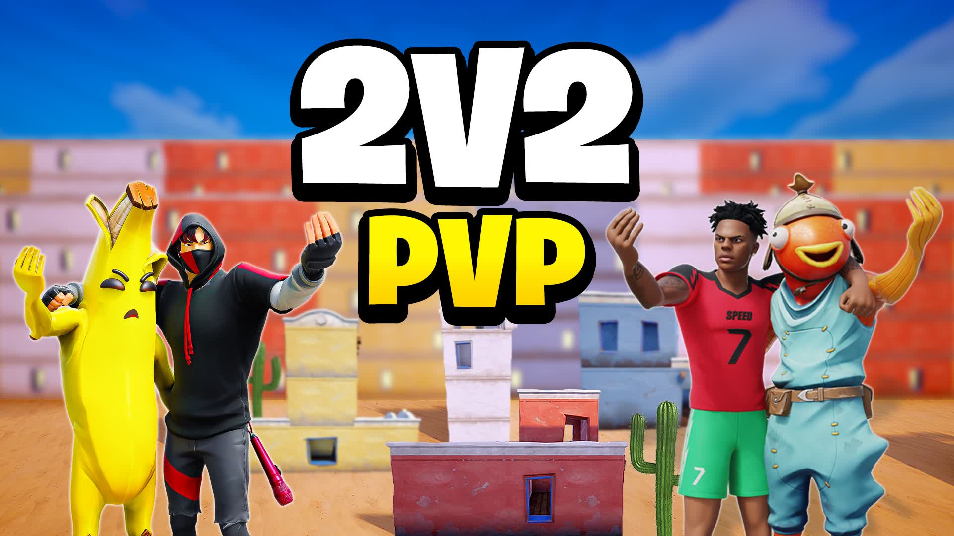 DESERT 2V2 🌵 سكرمز الصحراء — Fortnite Creative map
