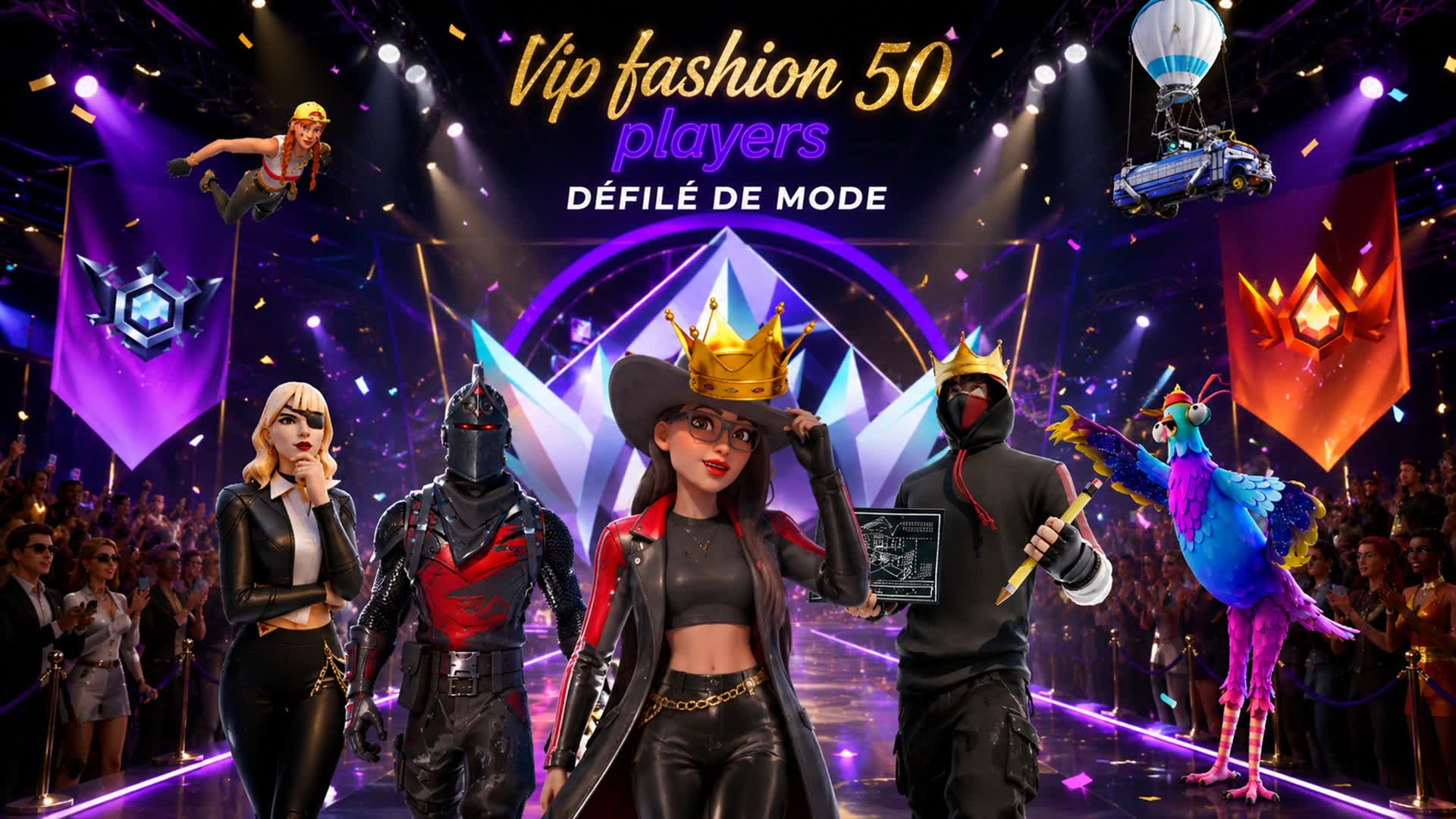 VIP FASHION 50 PLAYER — Fortnite Creative map