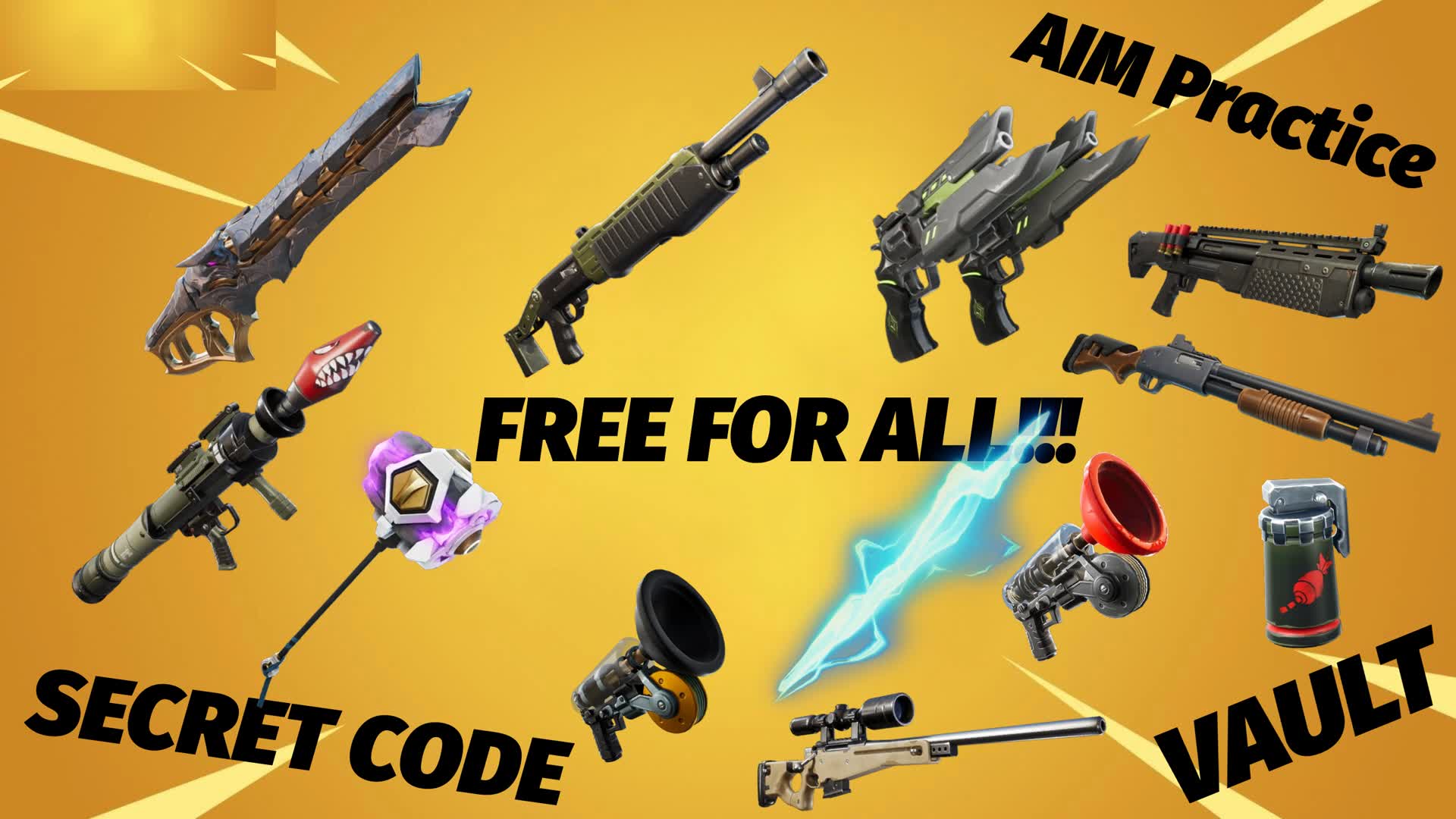 1v1 free for ALL ics — Fortnite Creative map
