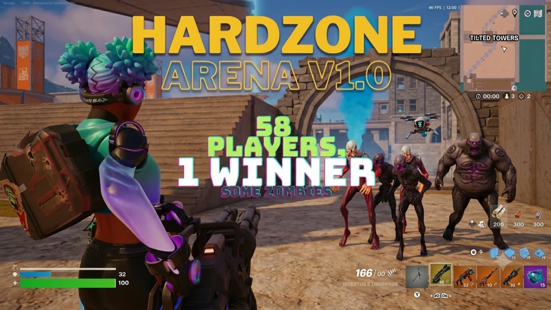 Hard Arena v1.4 — Fortnite Creative map