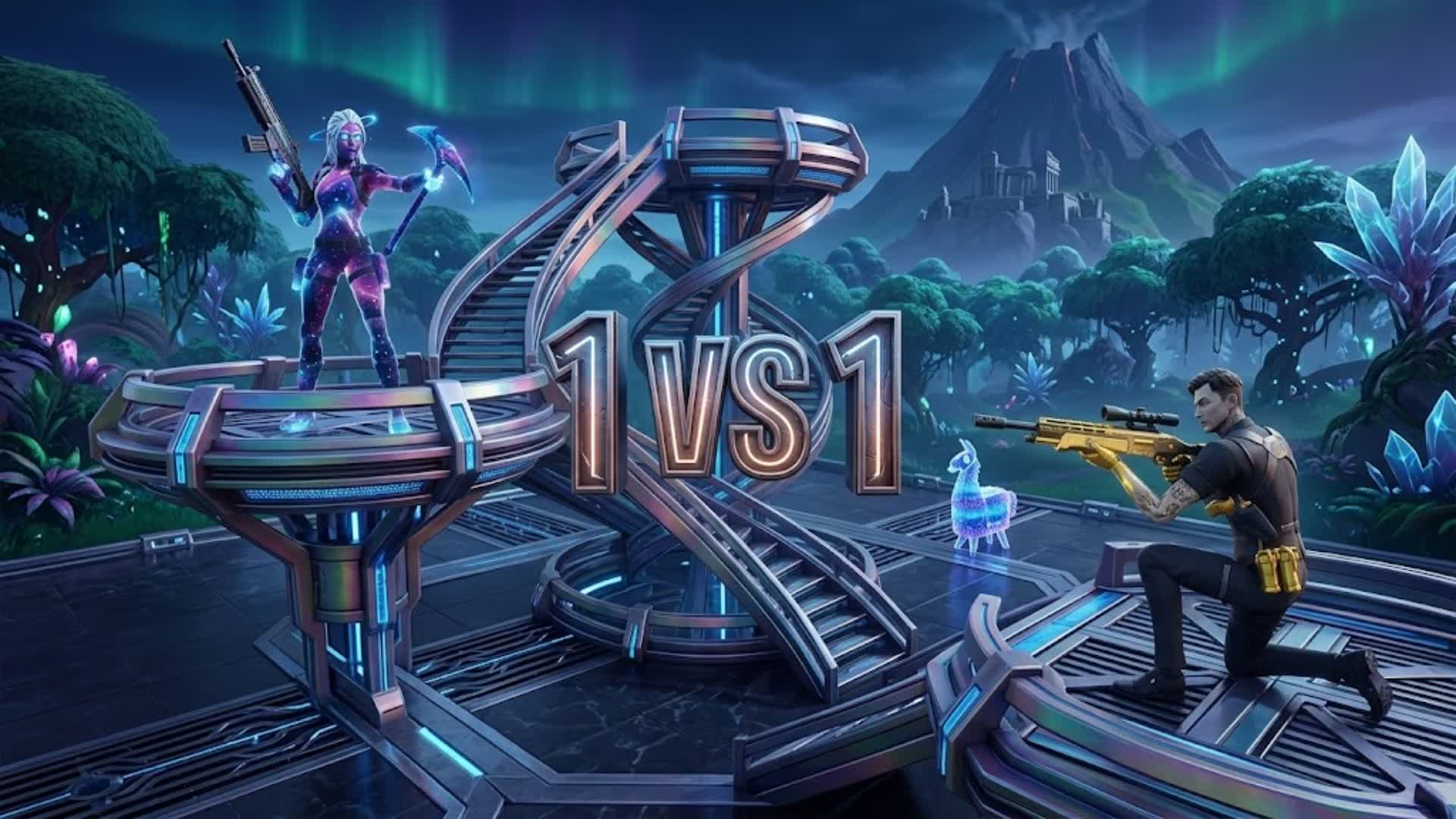 blanco vs morado 1v1 — Fortnite Creative map