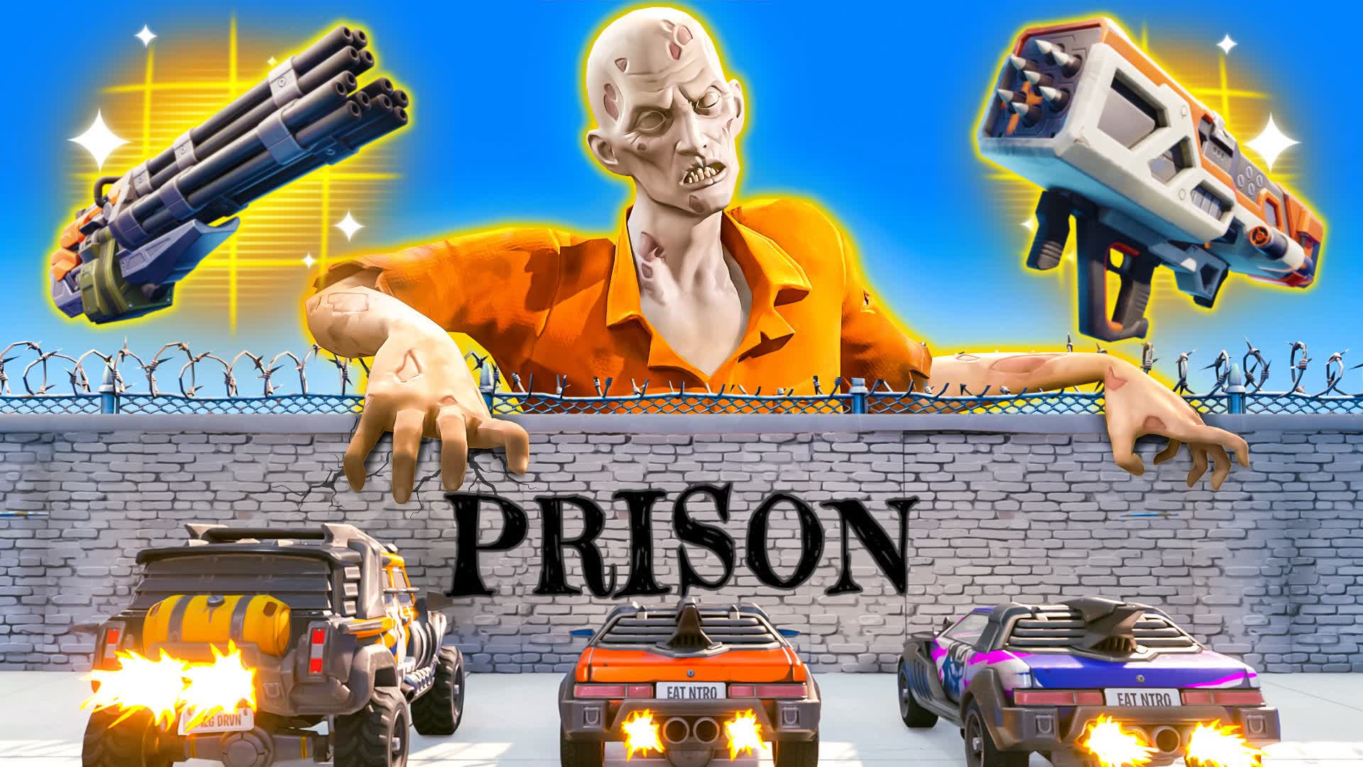 π§ Prison Courtyard: Walker Survival π§ β Fortnite Creative map