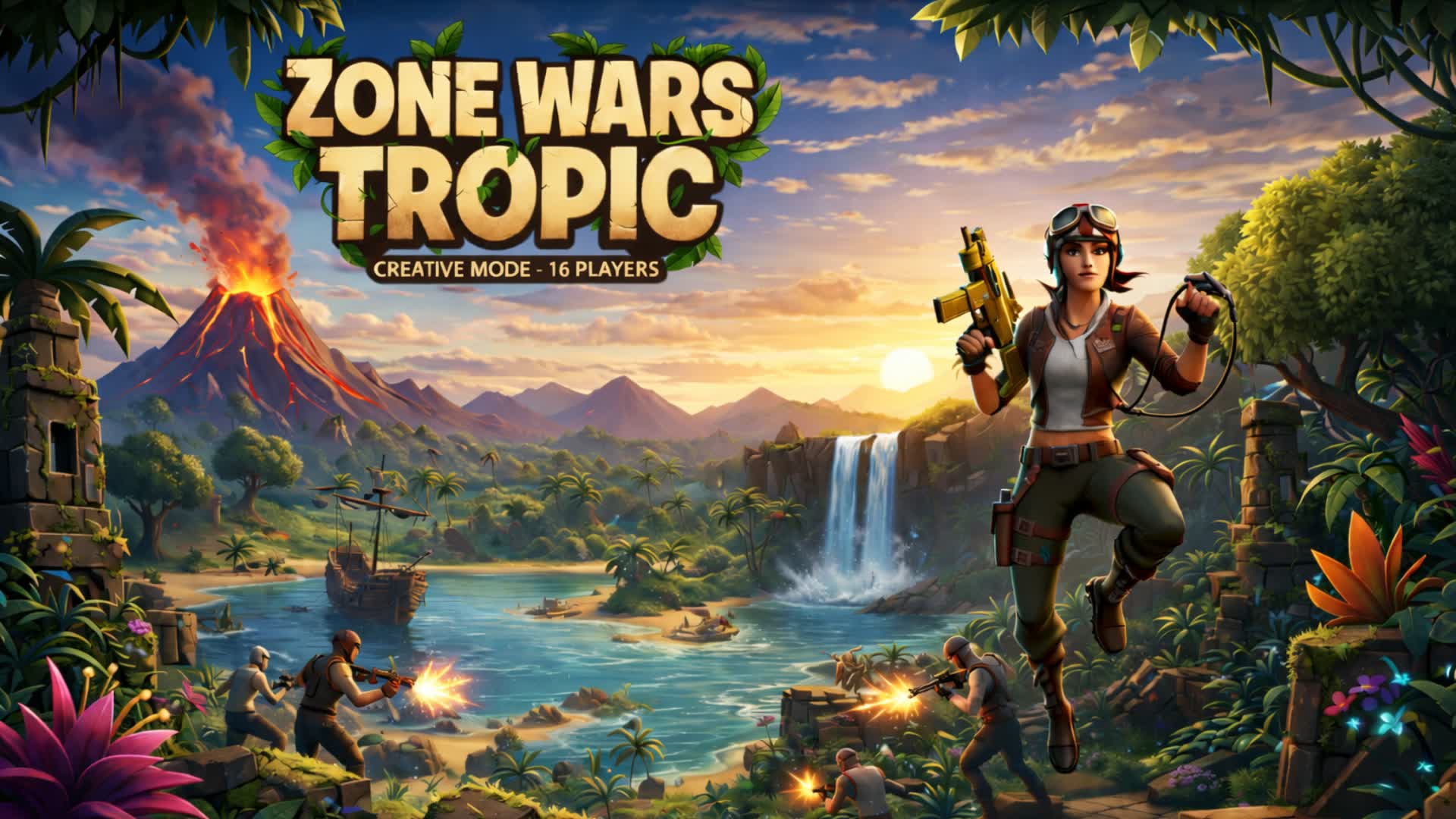 Zone Wars Tropic — Fortnite Creative map