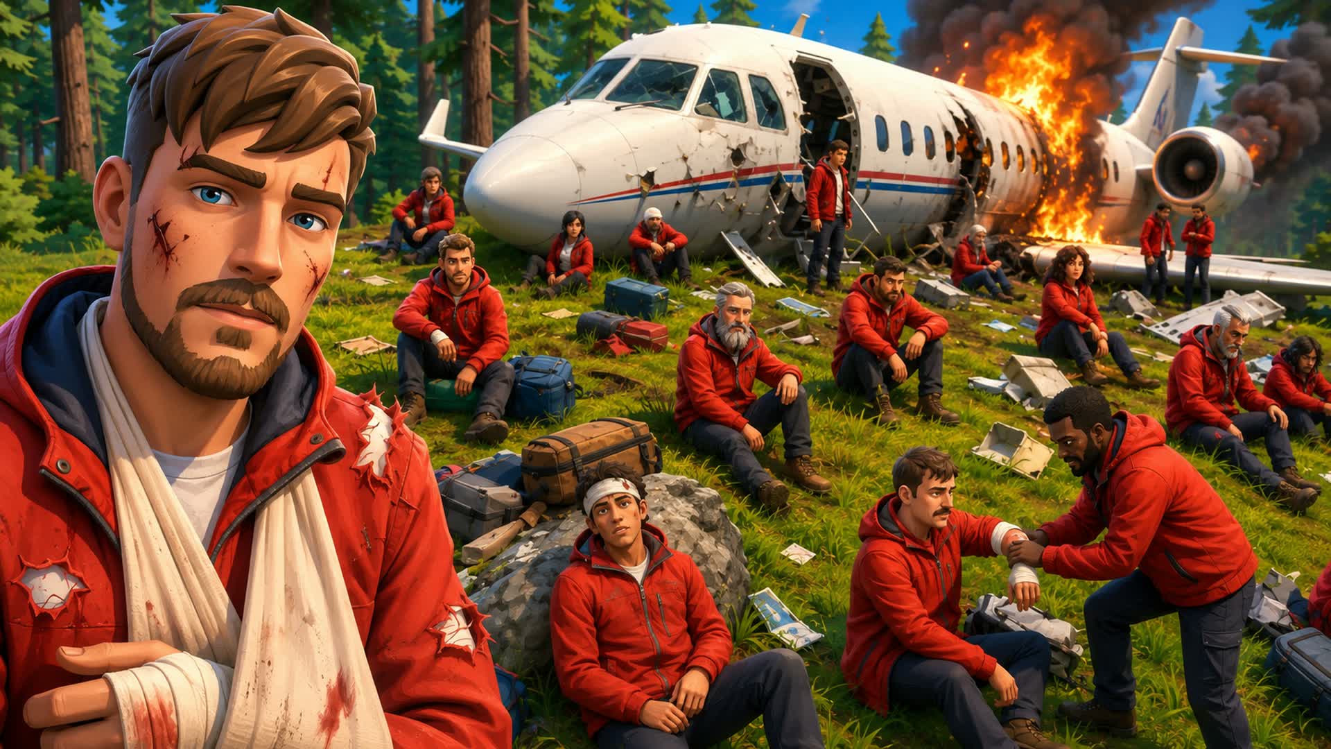 I Stranded 100 People For 250k — Fortnite Creative map