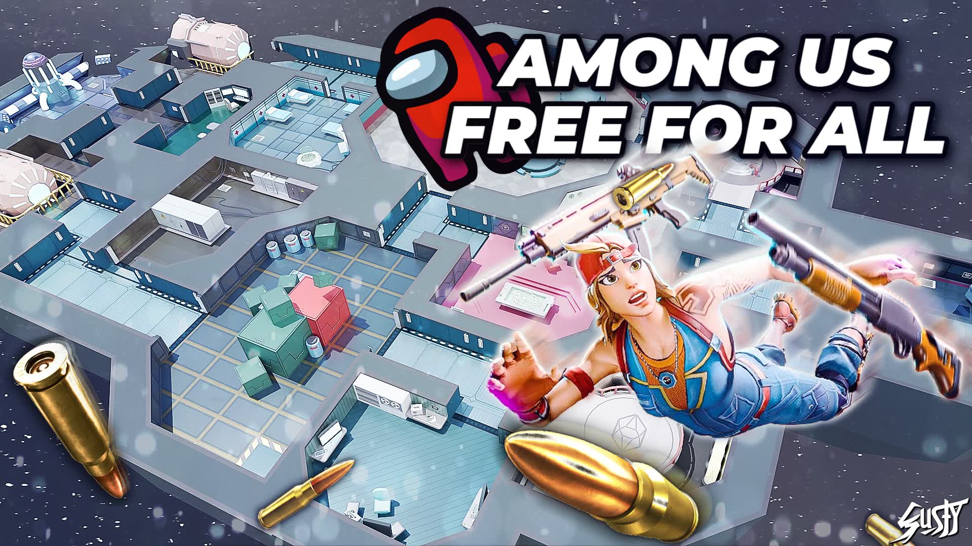 AMONG US FREE FOR ALL β Fortnite Creative map