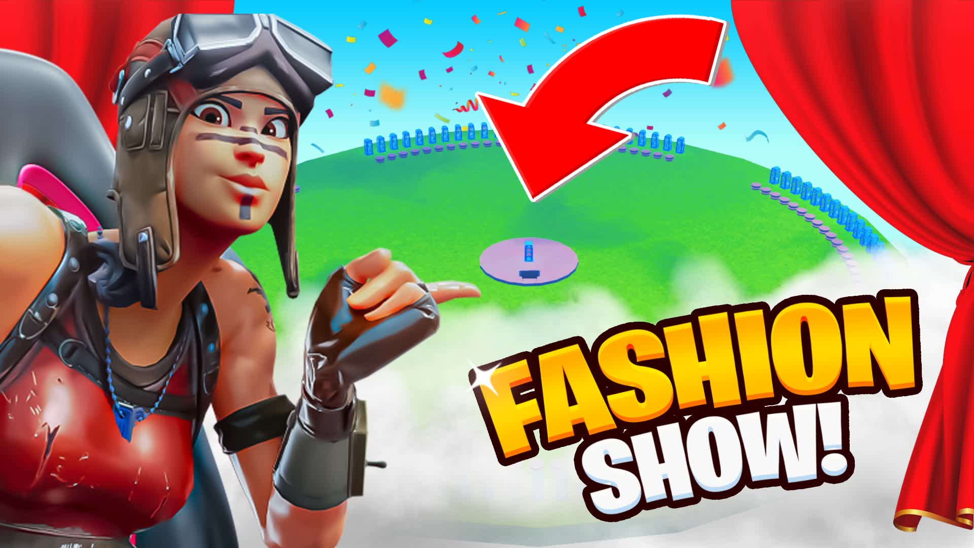 Streamer Fashion Show ⭐100 Players⭐ — Fortnite Creative map