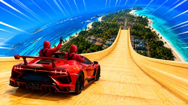 EXTREME RACE - CAR GAME — Fortnite Creative map