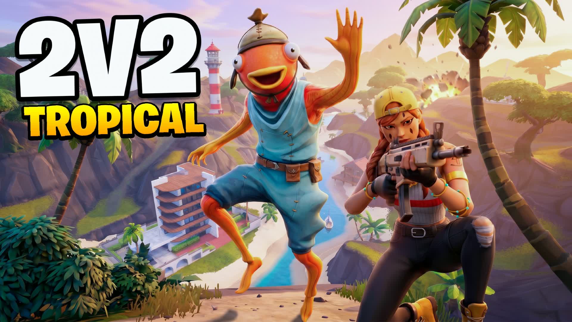 TROPICAL LAST STORM ๐ 2v2 ุณูุฑู
ุฒ ุงูุนุงุตูู โ Fortnite Creative map