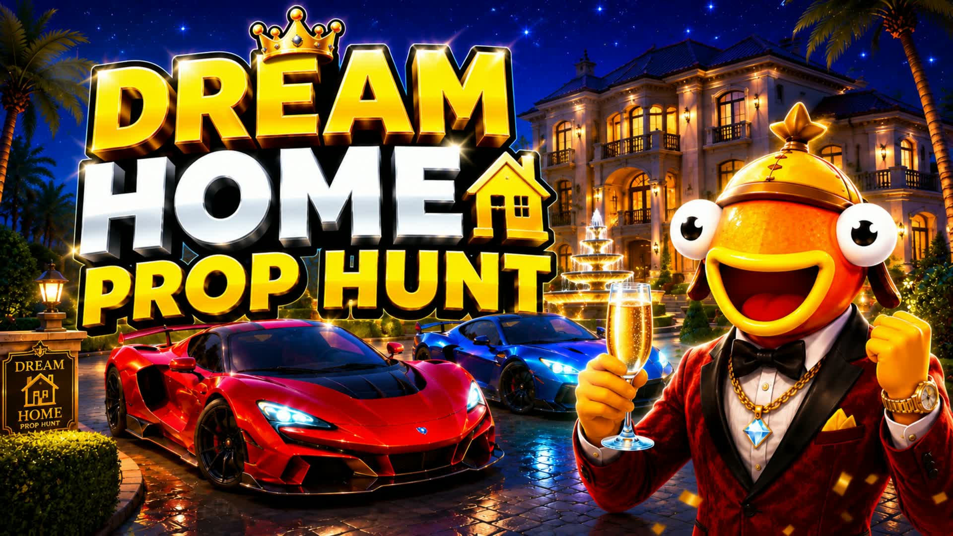 Dream Home Prop Hunt🏡 — Fortnite Creative map