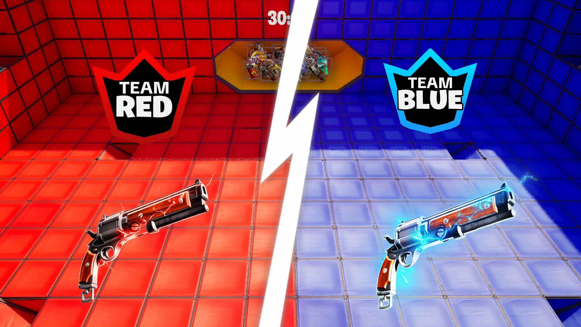 Red vs Blue Dual Mode β Fortnite Creative map