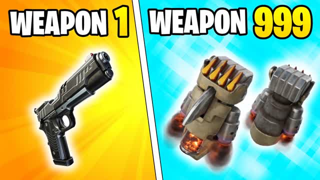 CHAOS GUN GAME ONE SHOT β Fortnite Creative map