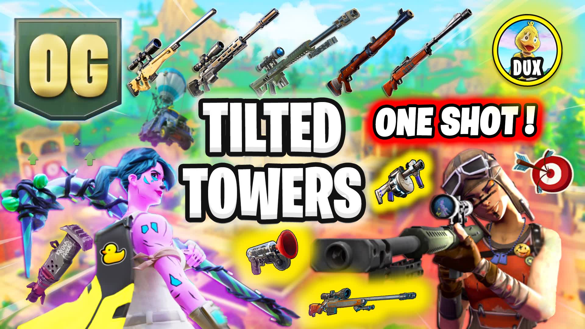 Tilted One Shot π― (Dux) β Fortnite Creative map